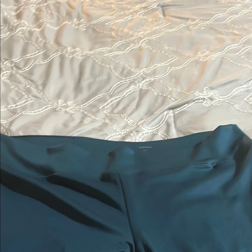 Adidas Teal and Black Performance Leggings - Picture 4 of 5